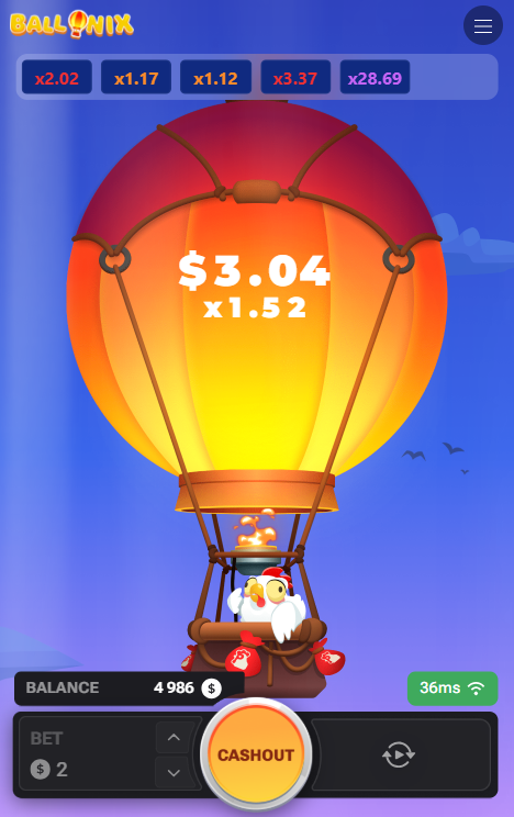 BalloniX παιχνίδι σύγκρουσης